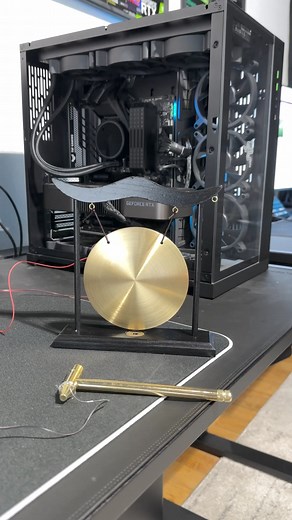 1.3M views · 12K reactions | Gong that turns on your PC #pcgaming #pcgamer #pcmasterrace #gaming #signalrgb | SignalRGB | Facebook