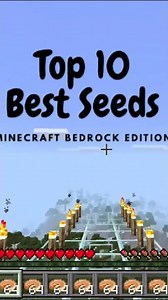 Top 10 Best Seeds Minecraft Bedrock Edition Final #minecraft #cool #minecraftgameplay