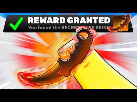 I Unlocked the FLAME BLADE KNIFE SKIN in Roblox Rivals!
