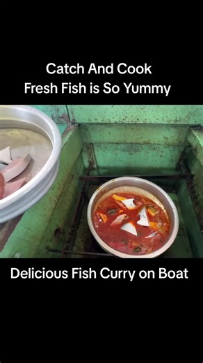Catch and cook on boat after big Fishing haul #fishtok #netfishing #viral #usa #catchncook