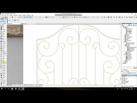 Archicad tutorial: how to make an wrought iron gate