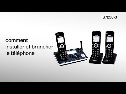 Comment installeret connecter le téléphone - série VTech IS7256-3