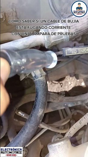 How to tell if the spark plugs are leaking current with a test light? #automotiveelectronics
