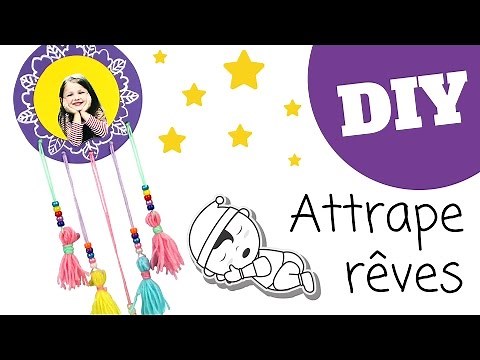 Fabriquer un superbe attrape-rêves pour enfants (Astuce / Tutoriel vidéo 10 Doigts)