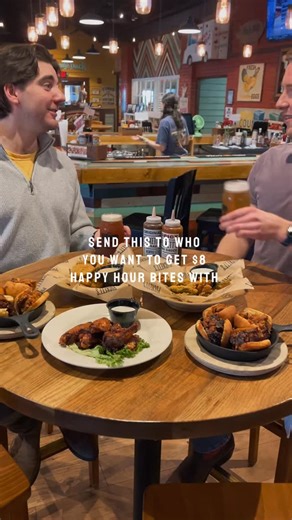 Fried pickles, fried green beans, smoked wings and sliders. All $8. Monday-Friday, 3-6PM. Plus drink specials to wash it down 🍻 | Puckett's Restaurant