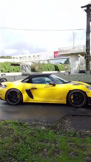 Porsche 718 Spyder RS boxster 6 cilindros de 500cv Parque barigui carros #porsche #porsche718spyderr