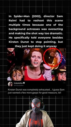 In Spider-Man (2002), Mary Jane was totally betrayed by a stunt actress