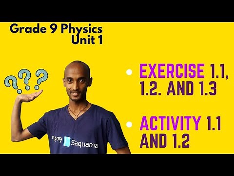 Grade 9 Physics Unit 1: Exercises and Activities
