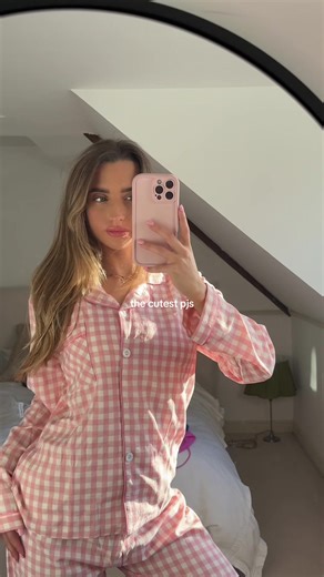 💗 #plaid #pjs #pyjamas #pj #pink