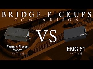 EMG 81 vs FISHMAN FLUENCE MODERN (ceramic) - Active Bridge Pickup Guitar Tone Comparison Demo