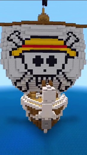 Construcción de Going Merry en Minecraft