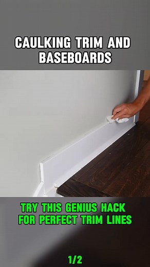 Caulking Trim and Baseboards #fyp #caulk#caulking#caulkinglikeapro#caulktok#trim#DIY#diyproject#doityourself#homerenovation#homeimprovement | Luisacarla 628 | Facebook