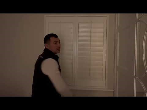 Interior Plantation Shutters with Integrated Blackout Blinds