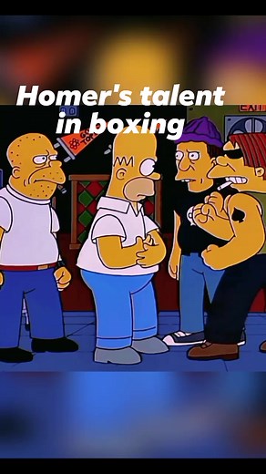 Homer discover his talent in boxing #simpsons #thesimpsons #cartoon #homersimpson #funny #animation #reelsvideoシ | Zuwei Visico Rico