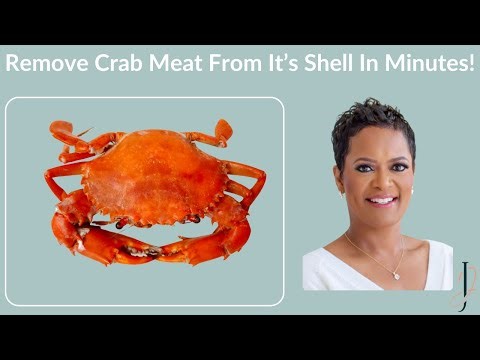 How To Remove Crab Meat From Its Shell Like A Pro: Quick & Easy Tutorial! #seafoodpreparation 🦀