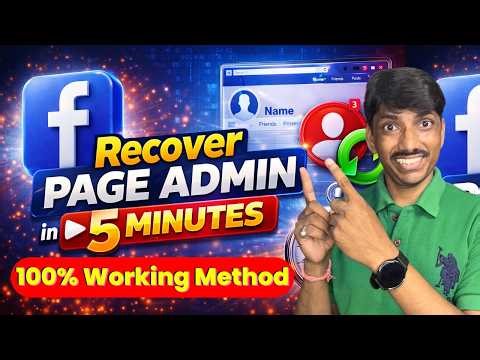 Recover Facebook Page Admin Access in 5 Minutes (Easy & Fast Method)