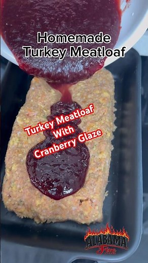 Turkey Meatloaf & Cranberry Glaze