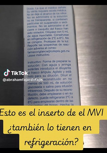 Cuidados y Recomendaciones para el Multivitamínico MVI