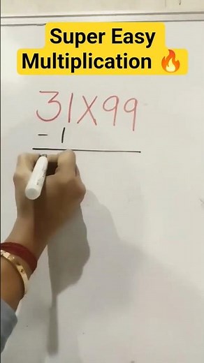 Super Easy Multiplication Trick by 99 🔥 | Maths Trick in Seconds #maths #multiplication #mathtrick