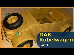 Dragon DAK Kübelwagen type 82 scale 1/6 - Part 1 #RC #DIY #kit #ww2