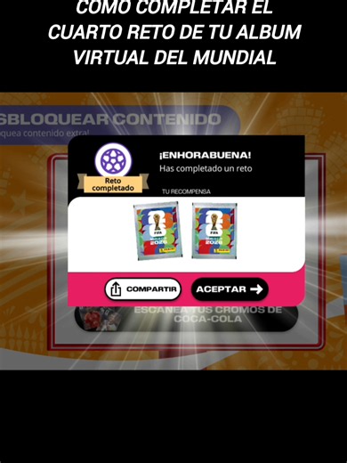 CÓMO COMPLETAR EL 4 RETO DE TÚ ALBUM VIRTUAL DEL MUNDIAL TOTALMENTE FACIL #mundial2026 #albumvirtual #retoalbumvirtual #panini #fifa