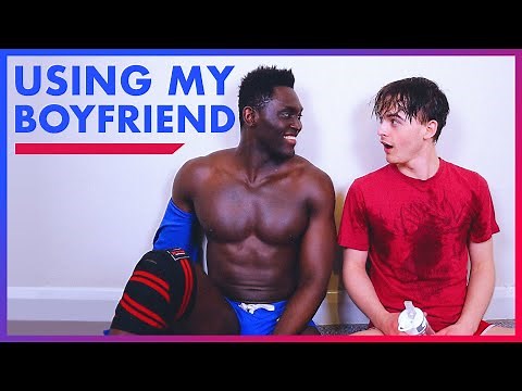 Using My Boyfriend As Weights | Gay Couple Workout Routine