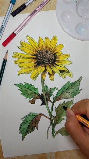 STABILO Pen 68 Brush Pen - a very versatile marker made for coloring, lettering and calligraphy with its flexible brush tip 😍 . . #stabilo #stabiloph #stabilopen68 #stabilopen68brush #drawing #illustration #brush #brushpen #art | STABILO