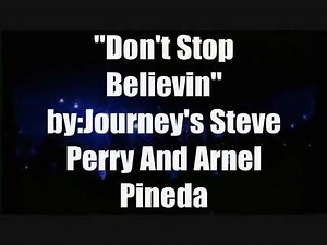 27K views · 1.3K reactions | Journey Don't Stop Believin' (Steve Perry & Arnel Pineda duet) | Top Music | Facebook