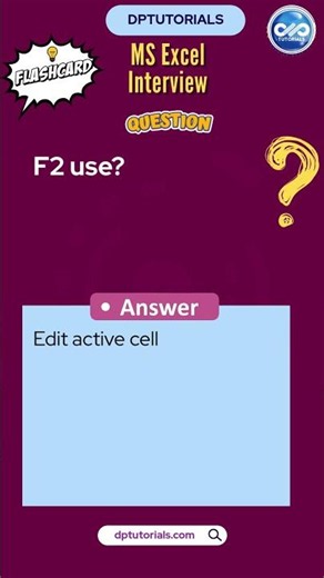 Excel Tricks #excel #quiz #dataextractor F2 key