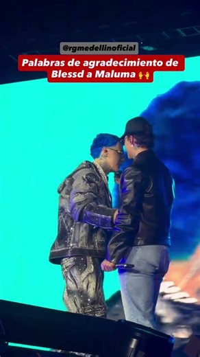 Palabras de agradecimiento de Blessd a Maluma💙fue el primer artista internacional en darle la mano