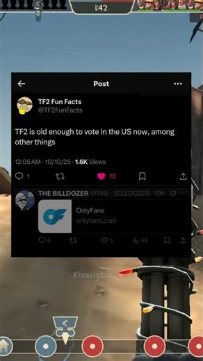 DID YOU KNOW, now that TF2 is 18... 😳 (meme)