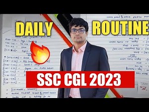 Daily Time Table for SSC CGL 2023 - Only For Beginners 🔥