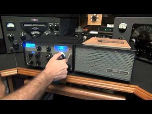 Drake R-4B Tube Ham Radio band Receiver demo AM SSB CW Transmissions