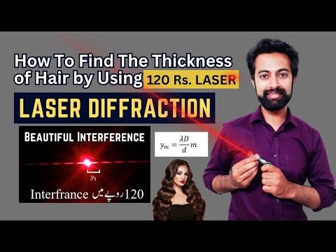 How to find the thickness of hair by using laser | Interference effect | Diffraction effect | Janjua