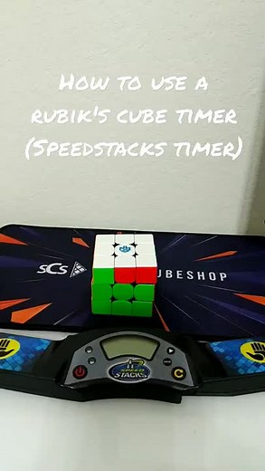 HOW to USE a RUBIK'S CUBE TIMER