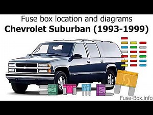 Fuse box location and diagrams: Chevrolet Suburban (1993-1999)