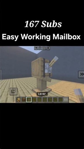 Minecraft Working Mailbox #minecraft #minecraftbuild #minecrafttutorial #tutorial #minecraftbuilding