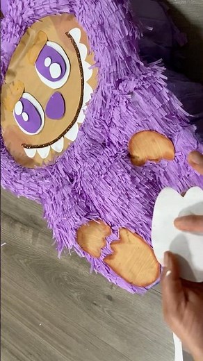 How to make a piñata with tissue #diy #piñata #labubu #art #manualidades #music #love