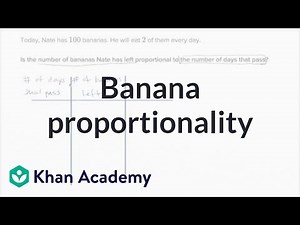 Banana proportionality | Rated and proportional relationships | 7th grade | Khan Academy
