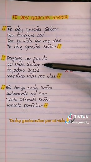 Te Doy Gracias Señor Letra Completa | Alabanza de Gratitud