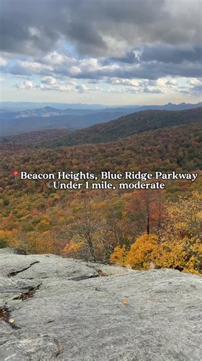Linzey| Southeast Travel | Hiking | Outdoors on Instagram: "And yes, these are all open and accessible right now⤵️ 🍁Craggy Pinnacle, milepost 364, Blue Ridge Parkway Likely past peak at the top by this point, but I think it’s still worth it. 🍁Waterrock Knob, milepost 451, Blue Ridge Parkway, NC 🍁Beacon Heights, milepost 305, Blue Ridge Parkway, NC 📌 Save this post to help you plan your fall trip and follow me for more WNC hikes, itineraries, and fall color reports! ❗️Please be sure to follow