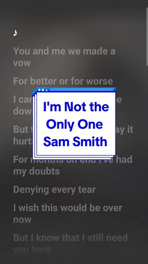 Sam Smith Sings 'I'm Not the Only One' | Cat Karaoke