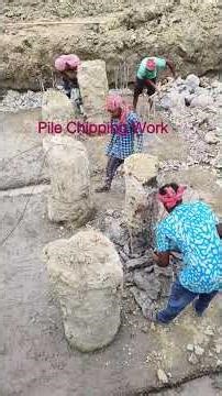 Pile Chipping Work #pilefoundation #construction #building