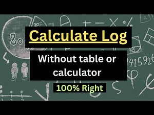 Calculate log without calculator or log table