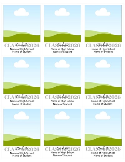 Retro Senior Class of 2026 Magnet Template: Canva Printable (digital Download) - Etsy