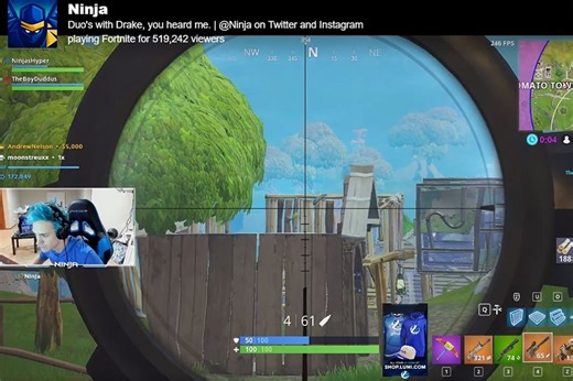 Highly Paid 'Fortnite' Streamer Breaks Twitch Records With Help From Drake