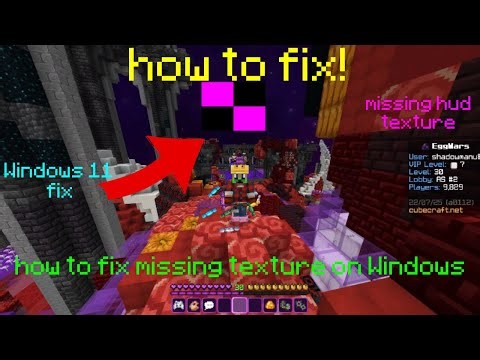 How To Fix The Missing Texture Glitch In Minecraft Windows 11