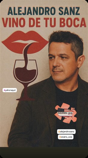 Alejandro Sanz RED-USA on Instagram: "🎶No es que no pueda vivir sin ti Es que prefiero que sea contigo ❤️ En otra cama, no se duerme igual 🛏️ Si no es de tu boca💋, no me gusta el vino🍷 🎶 #YAhoraQue #ElVinoDeTuBoca #RedUSA 🇺🇸, #FanClubOficial de @AlejandroSanz #AlejandroSanz en #EstadosUnidos @ASanz_USA . . . . . 🎶It’s not that I can’t live without you It’s that I prefer it to be with you ❤️ In another bed, I don’t sleep the same 🛏️ If it’s not from your mouth💋, I don’t like wine🍷 🎶 #