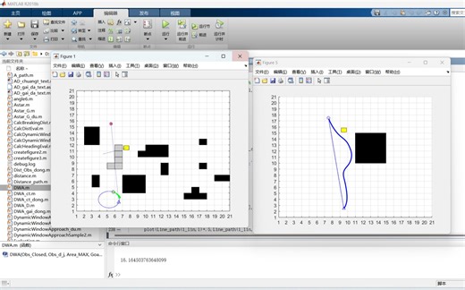 基于A星与DWA算法融合的动态路径规划【实现静态避障碍及动态避障】