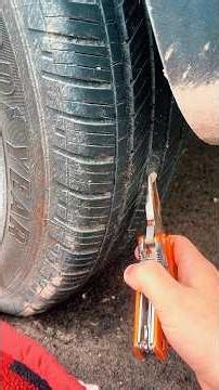 How Plug a Tire with a Nail in it using a Tire Plug Repair Kit.